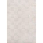 Charger l&#39;image dans la visionneuse de galerie, Tapis moderne à damier géométrique JONATHAN Y Thea, blanc/crème, 1,5 m x 2,4 m
