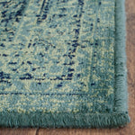 Charger l&#39;image dans la visionneuse de galerie, Safavieh Vintage Melinda Turquoise / Multi 5 ft. 3-inch x 7 ft. 6-inch Oval Indoor Area Rug
