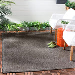 Charger l&#39;image dans la visionneuse de galerie, Safavieh Courtyard Neal Black / Beige 4 ft. x 4 ft. Indoor/Outdoor Square Area Rug
