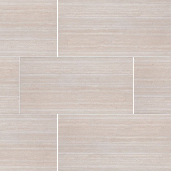 MSI Stone ULC Charisma White 12-inch x 24-inch Glazed Ceramic Floor And Wall Tile (16 sq. ft. / case)