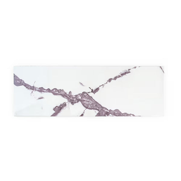 Carrelage mural en céramique brillant Jeffrey Court, lilas brillant, 20,3 cm x 61 cm (19,375 pi²/caisse)
