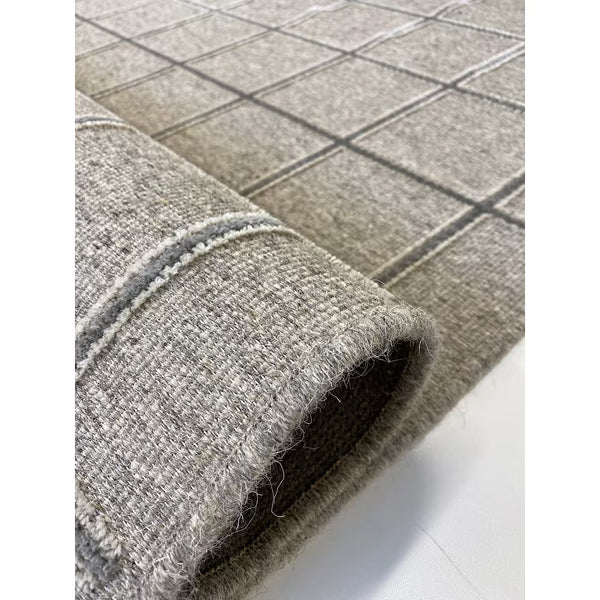 Tapis d'intérieur Juno Hanna Checkmate naturel/gris 2,18 m x 3,48 m