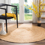Charger l&#39;image dans la visionneuse de galerie, Tapis d&#39;intérieur rond Safavieh Natural Fiber Trafford Natural 90 cm x 90 cm
