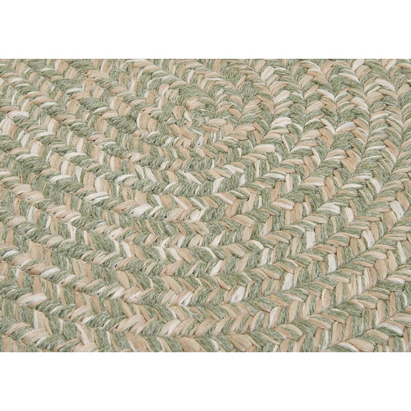 Tapis d'intérieur ovale Colonial Mills Tremont Palm Green 5 pi x 7 pi