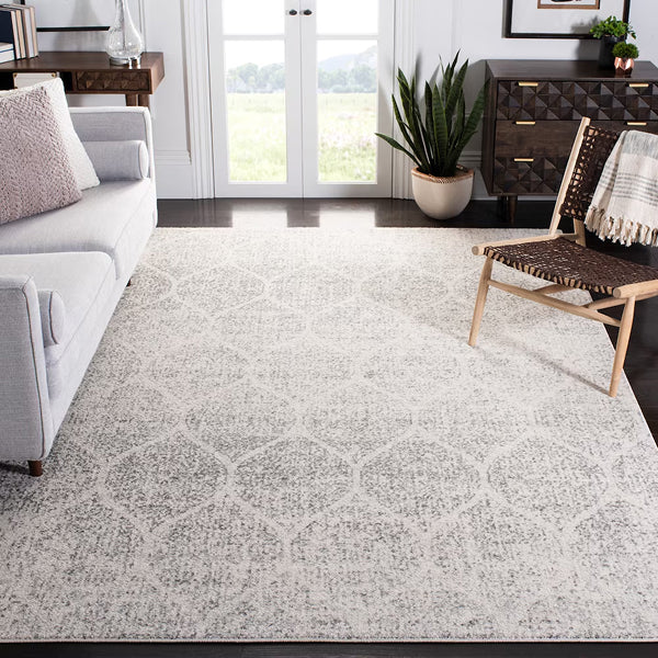 Tapis d'intérieur carré Safavieh Madison Austen, ivoire/argent, 2,7 m x 2,7 m