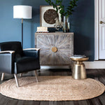 Load image into Gallery viewer, nuLOOM Hand Woven Rigo Jute Rug Natural 2 ft. 3-inch x 4 ft. Indoor Oval Rug
