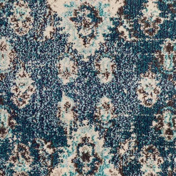 Safavieh Monaco Moses Navy / Light Blue 3 ft. X 3 ft. Round Area Rug