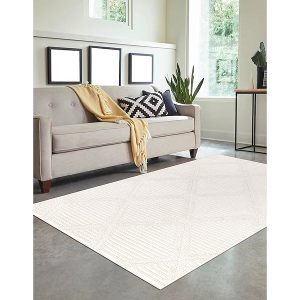 Tapis d'intérieur StyleWell Garden Maze gris 1,5 m x 2,1 m