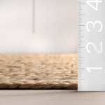 Load image into Gallery viewer, nuLOOM Hand Woven Rigo Jute Rug Natural 4 ft. Indoor Round Rug

