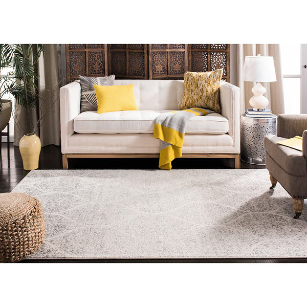 Tapis d'intérieur carré Safavieh Madison Austen, ivoire/argent, 2,7 m x 2,7 m