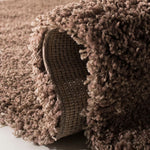 Charger l&#39;image dans la visionneuse de galerie, Tapis d&#39;intérieur rond Safavieh Shag Felicia Taupe 1,2 m x 1,2 m
