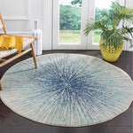 Charger l&#39;image dans la visionneuse de galerie, Tapis d&#39;intérieur rond Safavieh Evoke Martin Royal / Ivoire 6 pi 7 po x 6 pi 7 po
