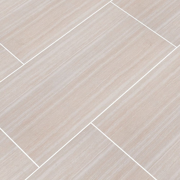 MSI Stone ULC Charisma White 12-inch x 24-inch Glazed Ceramic Floor And Wall Tile (16 sq. ft. / case)