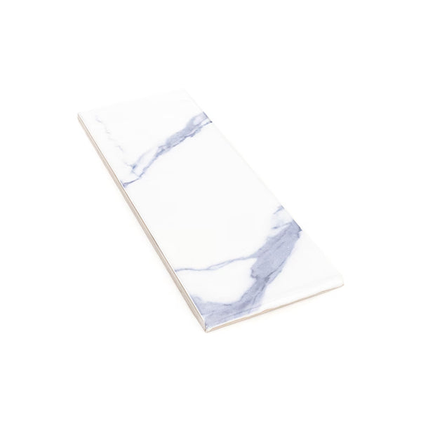 Jeffrey Court Waters Edge White 4 in. x 12 in. Gloss Subway Ceramic Wall Tile (10.107 Sq. Ft./Case)
