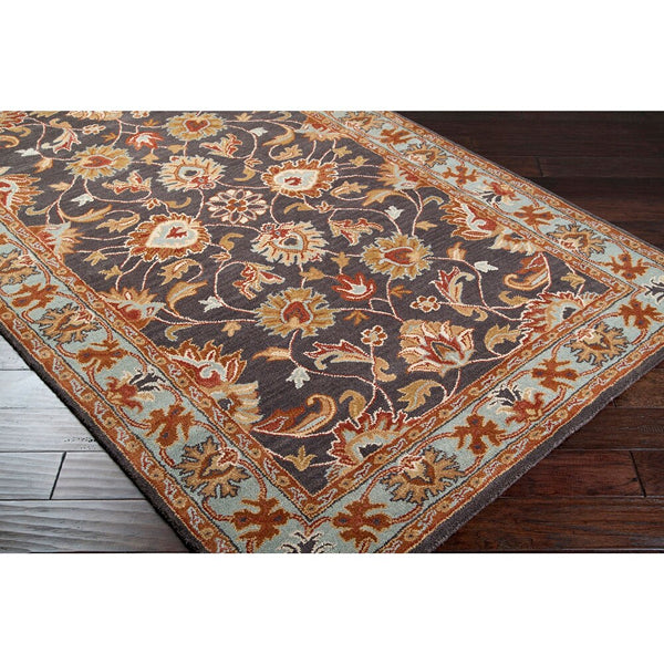 Tapis d'intérieur traditionnel semi-circulaire Benicia Blue de 60 cm x 120 cm d'Artistic Weavers
