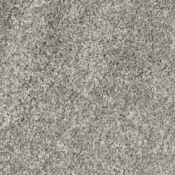 Tapis d'intérieur rond Safavieh Shag Felicia Silver 4 pi x 4 pi