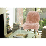 Charger l&#39;image dans la visionneuse de galerie, Tapis en peau de mouton naturelle de Nouvelle-Zélande, 60 cm x 90 cm – Rose
