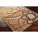 Charger l&#39;image dans la visionneuse de galerie, Tapis d&#39;intérieur semi-circulaire transitionnel Amador beige tan de 60 cm x 120 cm d&#39;Artistic Weavers
