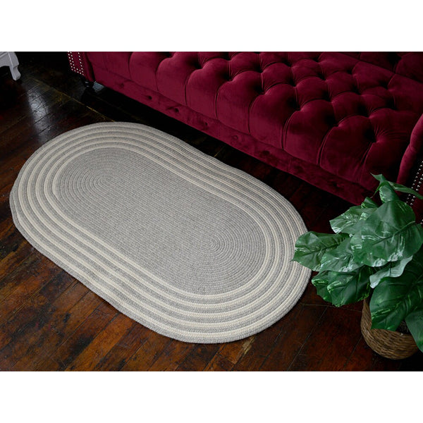 Colonial Mills Narragansett Gray 5 ft. x 7 ft. Oval Indoor Rug