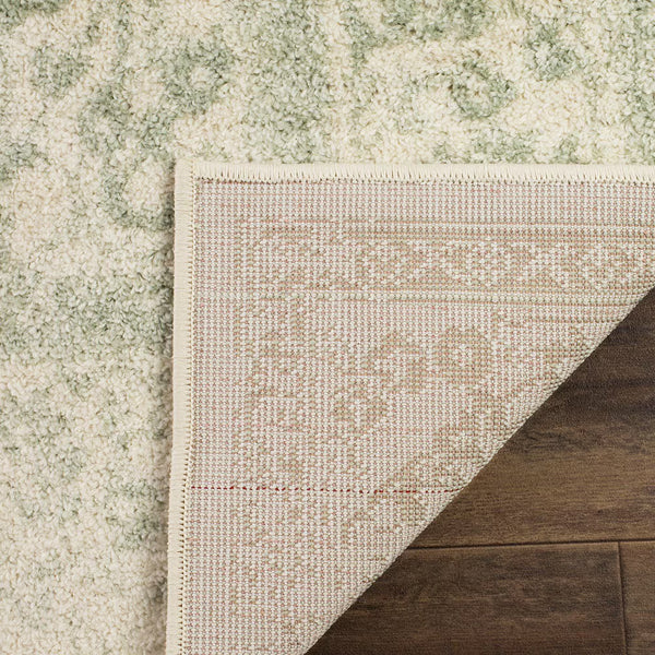 Tapis d'intérieur rond Safavieh Adirondack Mackenzie, ivoire/sauge, 1,8 m x 1,8 m