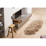 Charger l&#39;image dans la visionneuse de galerie, Tapis double en peau de mouton de Nouvelle-Zélande, naturel, 60 cm x 1,80 m – Taupe
