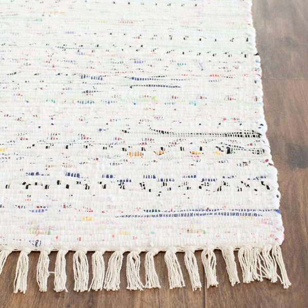 Safavieh Rag Rug Calanthe 4 ft. Square Ivory Multi Cotton Rug – Hand ...