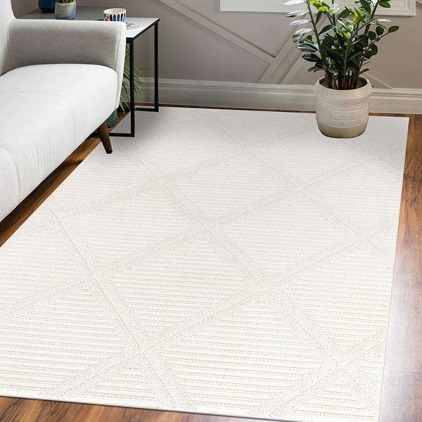 Tapis d'intérieur StyleWell Garden Maze gris 1,5 m x 2,1 m