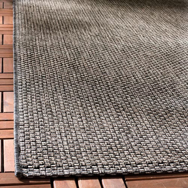 Safavieh Courtyard Neal Black / Beige 4 ft. x 4 ft. Indoor/Outdoor Square Area Rug