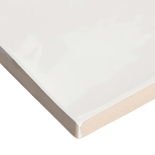 Anatolia 5-inch x 5-inch Moroccan Cotton Glossy Pressed Ceramic Wall Tile