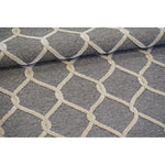 Charger l&#39;image dans la visionneuse de galerie, Tapis d&#39;intérieur Juno Hanna Bowline, anthracite/ivoire, 1,5 m x 2,1 m
