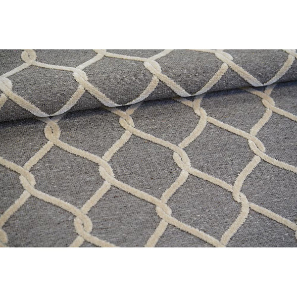 Tapis d'intérieur Juno Hanna Bowline, anthracite/ivoire, 1,5 m x 2,1 m