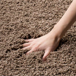 Charger l&#39;image dans la visionneuse de galerie, Tapis d&#39;intérieur rond Safavieh Shag Felicia Taupe 1,2 m x 1,2 m
