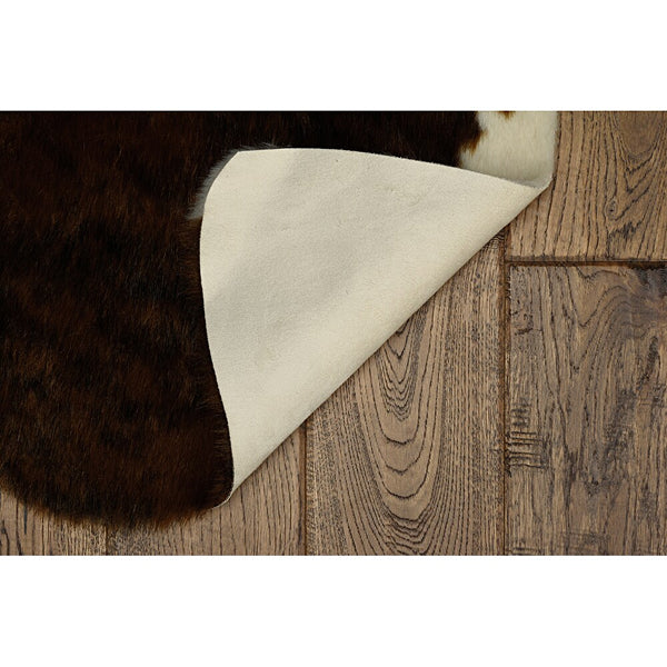 Tapis d'intérieur décoratif en similicuir de vache Linon Home Décor Products, 91 cm x 152 cm, couleur Brindle