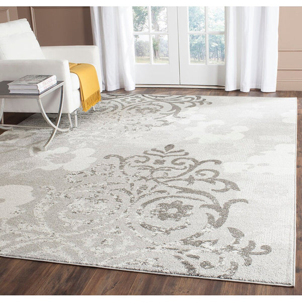 Safavieh Adirondack Roslyn Silver / Ivory 8 ft. x 8 ft. Indoor Square Area Rug