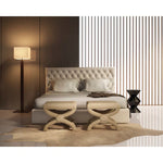 Charger l&#39;image dans la visionneuse de galerie, Tapis d&#39;intérieur Linon Home Décor en peau de vache, couleur bringé clair, pleine peau – 1,5 m x 2,1 m environ.
