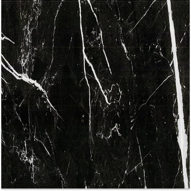 Mono Serra Marble Black 24-inch x 24-inch Porcelain Floor & Wall Tile (15.5 sq. ft./Case)