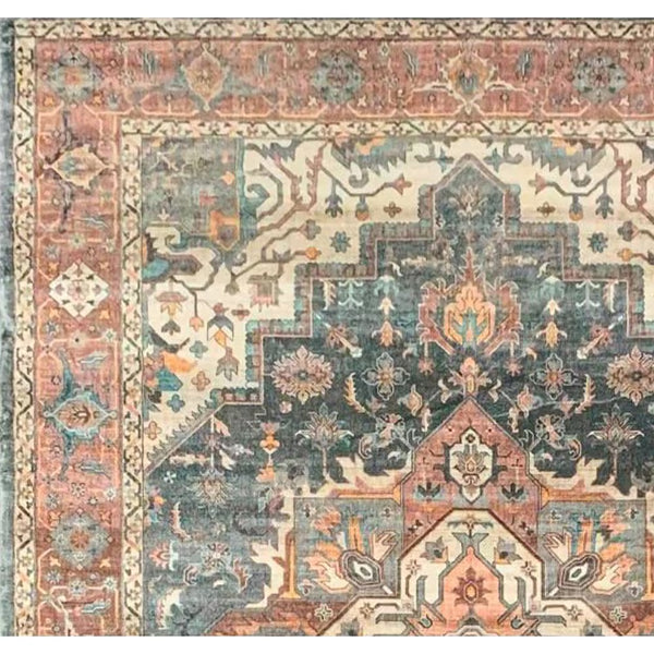 Tapis d'intérieur StyleWell Distressed Antique Multi 7 pi 6 po x 9 pi