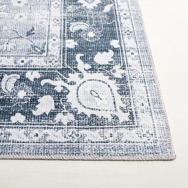 Tapis de couloir d'intérieur lavable en machine Safavieh Arizona Elsie, gris clair/gris vert, 2 pi 6 po x 8 pi