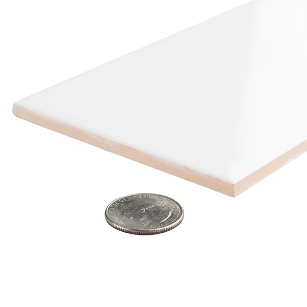 Carreau mural en céramique Merola Tile Projectos Urban, blanc brillant, 3 7/8 po x 7 3/4 po (11,47 pi²/caisse)