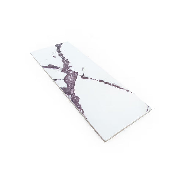 Carrelage mural en céramique brillant Jeffrey Court, lilas brillant, 20,3 cm x 61 cm (19,375 pi²/caisse)