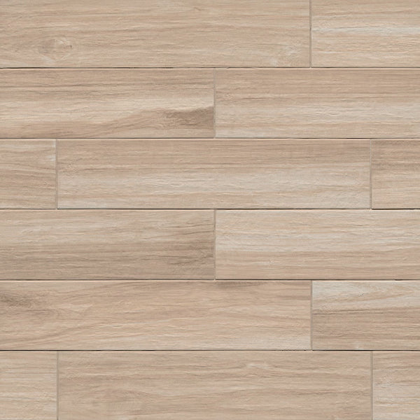 Carreaux de porcelaine mat effet bois MSI Havenwood Beige 8 po x 36 po (14 pi²/caisse)
