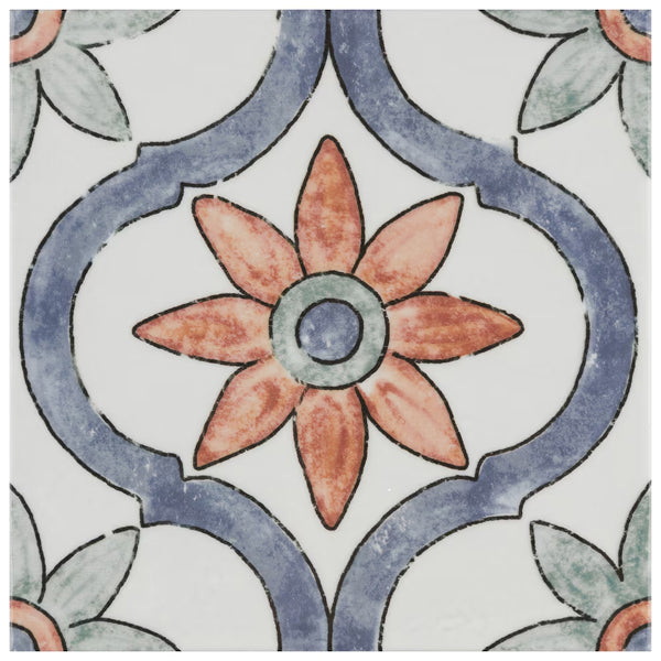 Merola Tile Bourges Arco 7-7/8 in. x 7-7/8 in. Ceramic Wall Tile (11.46 sq. ft./Case)