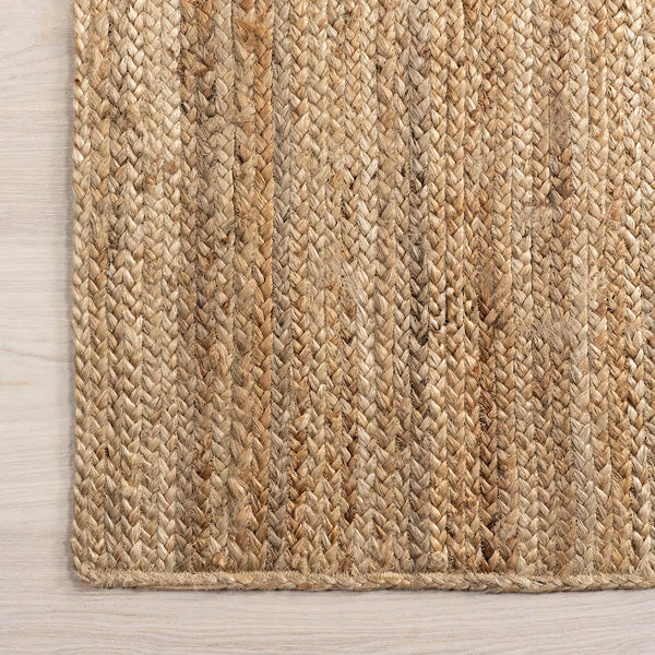 nuLOOM Hand Woven Rigo Jute Rug Natural 4 ft. Indoor Round Rug