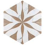 Load image into Gallery viewer, Merola Tile Llama Flower Loire Noce 8-5/8-inch x 9-7/8-inch Porcelain Floor and Wall Tile (11.5 sq. ft./Case)
