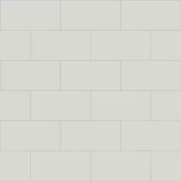 Carrelage mural en céramique brillant Anatolia, 7,6 cm x 15,2 cm, gris chaud (10,66 pi²/caisse)