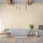 Load image into Gallery viewer, MSI Urban Ridge Blonde 16 in. x 48 in. Matte Fluted Ceramic Wall Tile – Wood Look (15.51 sq. ft./Case)
