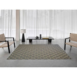 Charger l&#39;image dans la visionneuse de galerie, Tapis d&#39;intérieur Juno Hanna Bowline, anthracite/ivoire, 1,5 m x 2,1 m
