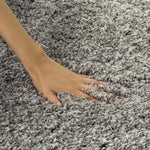 Charger l&#39;image dans la visionneuse de galerie, Tapis d&#39;intérieur rond Safavieh Shag Felicia Silver 4 pi x 4 pi
