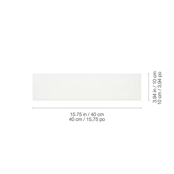 Carrelage mural en céramique pressée Anatolia, 4 po x 16 po, blanc mat (10,76 pi²/boîte)