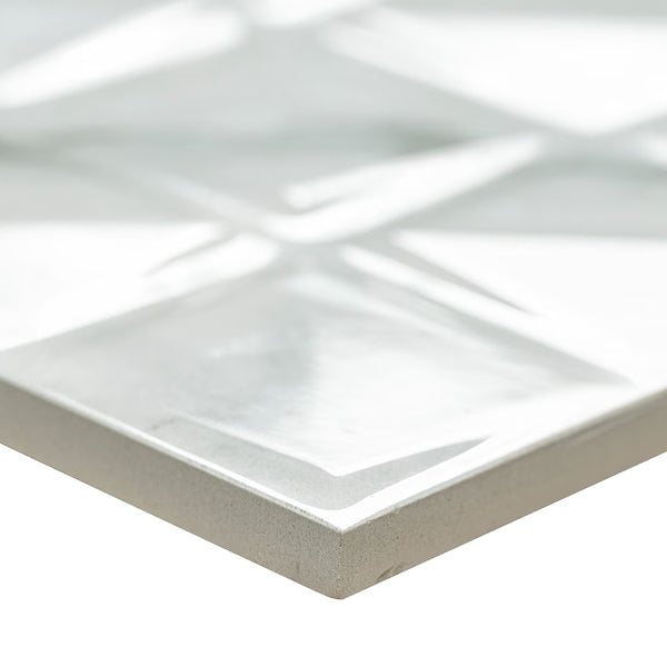 MSI Stone ULC Dymo Statuary Chex White 12 in. x 24 in. Glossy Ceramic Patterned Look Wall Tile (16 Sq. Ft./Case)
